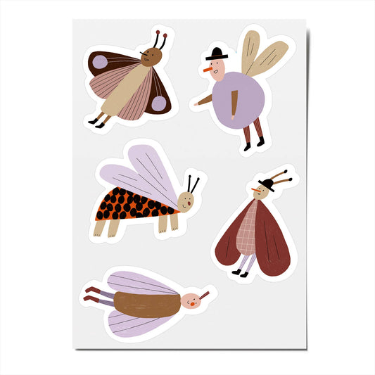 Reflexní samolepky - flutter animals