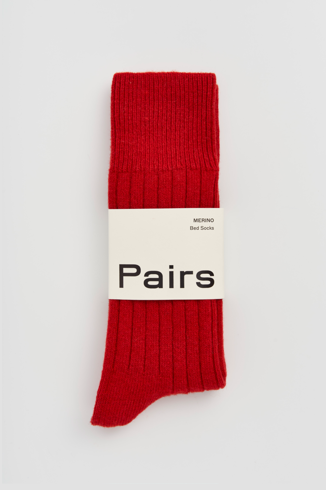 Merino Bed Socks - Postbox Red