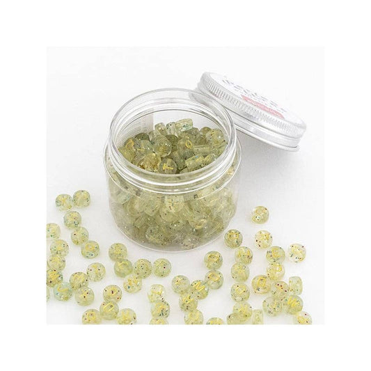 Korálky s písmenky – třpytivý mix gold