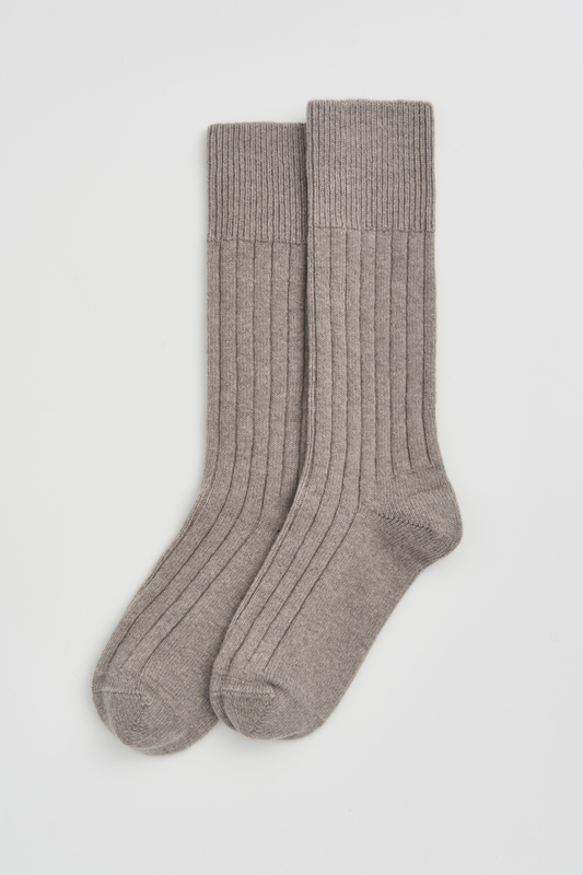 Merino Bed Socks - Correct Grey