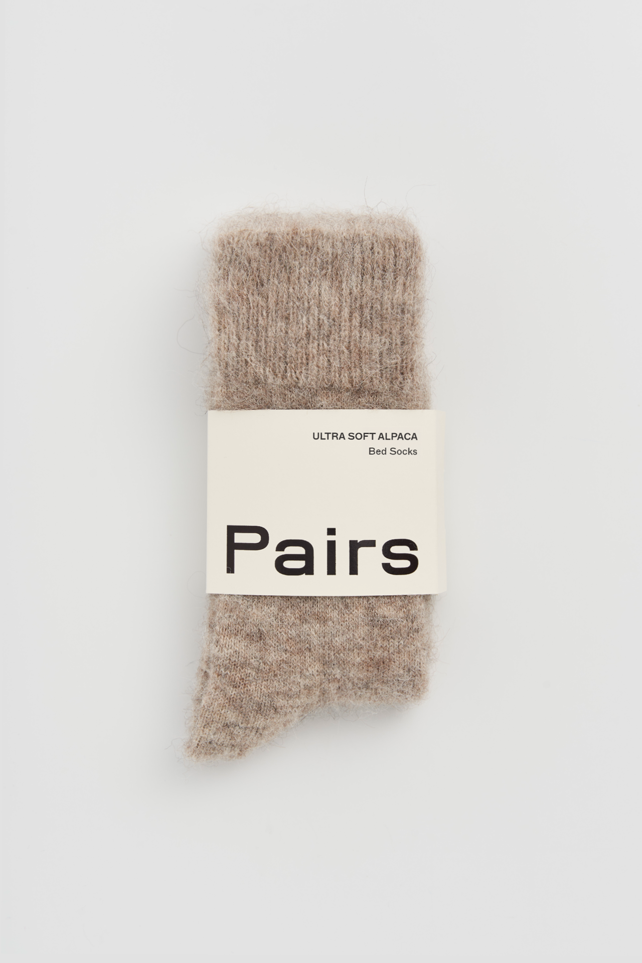 Ultra Soft Alpaca Bed Socks - Hare Grey