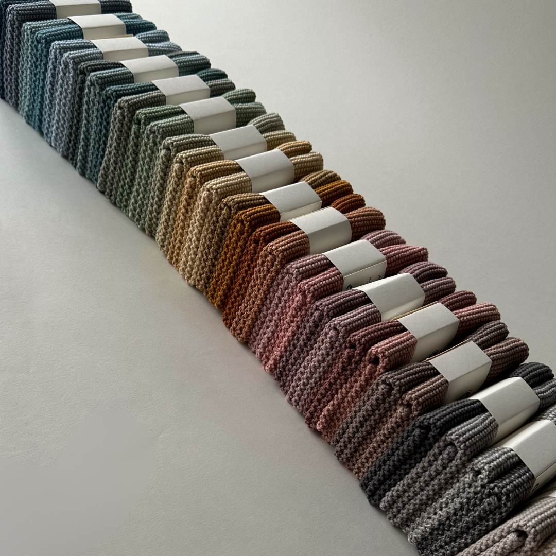 Pletený hadřík na nádobí 2 ks - Mustard