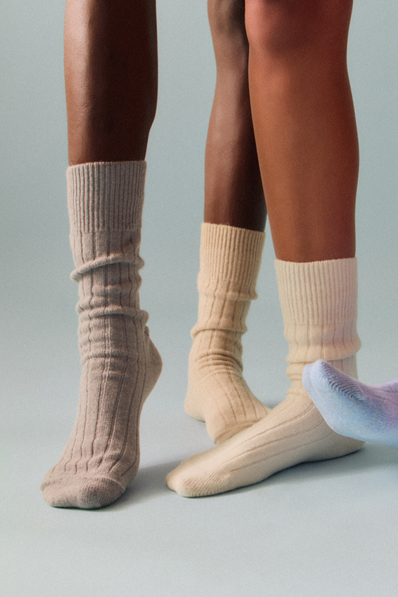 Merino Bed Socks - Correct Grey