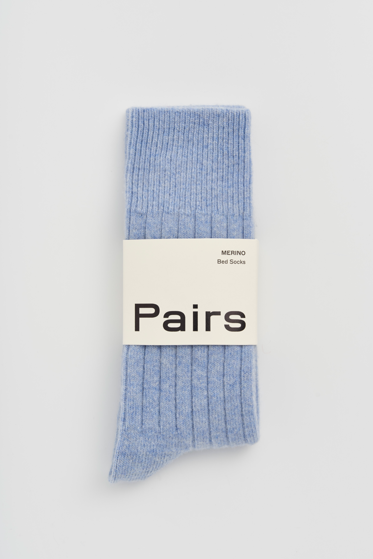 Merino Bed Socks - Morning Blue