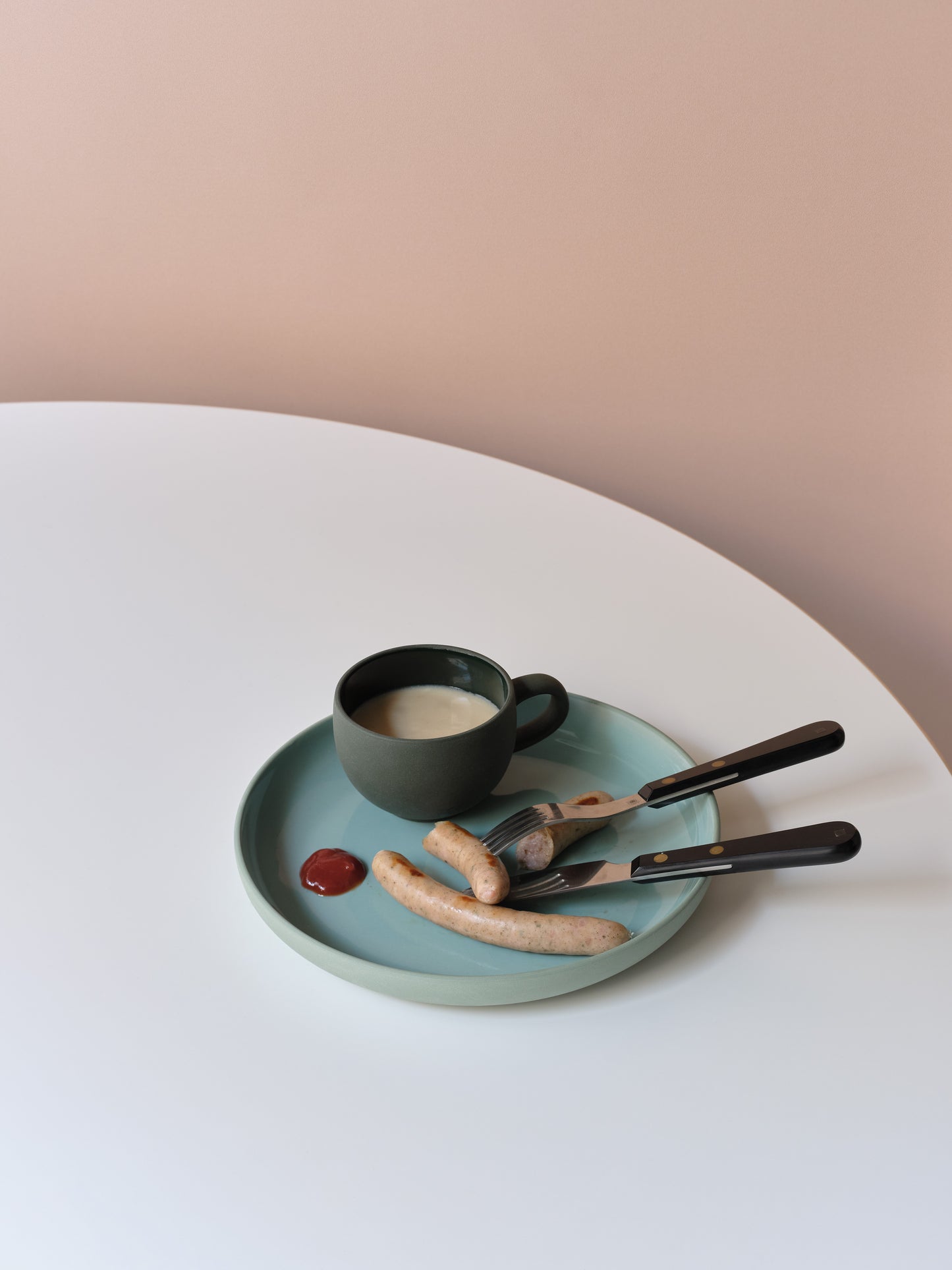 Talíř Round - smokey mint
