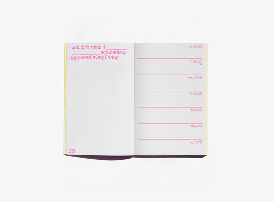 Diář 2026 Day one to one day - Vanille