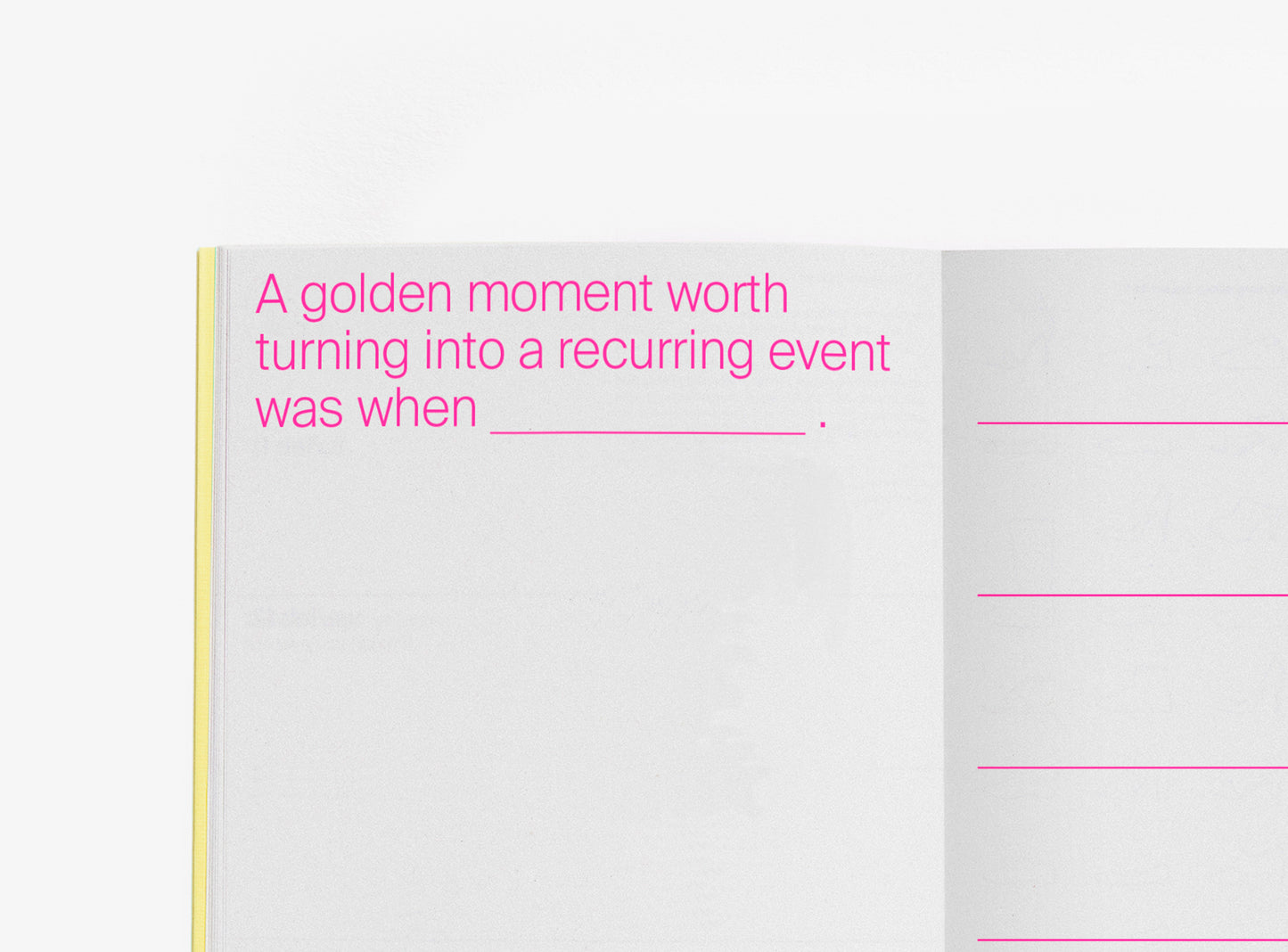 Diář 2026 Day one to one day - Vanille