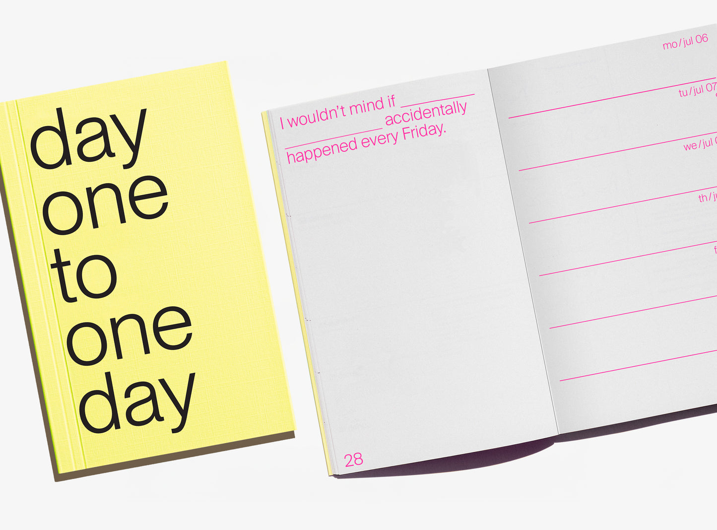 Diář 2026 Day one to one day - Vanille